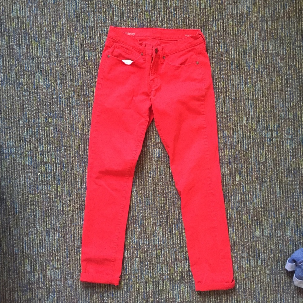 red pants